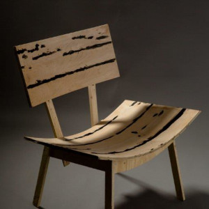 Pamela Whitaker, Chair, pallet maple and plywood.